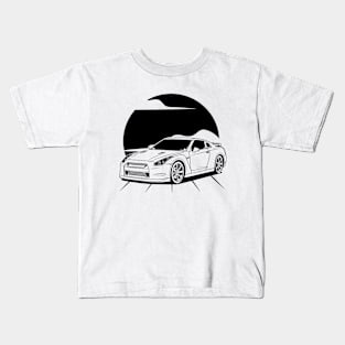 jdm gtr r35 legend black print Kids T-Shirt